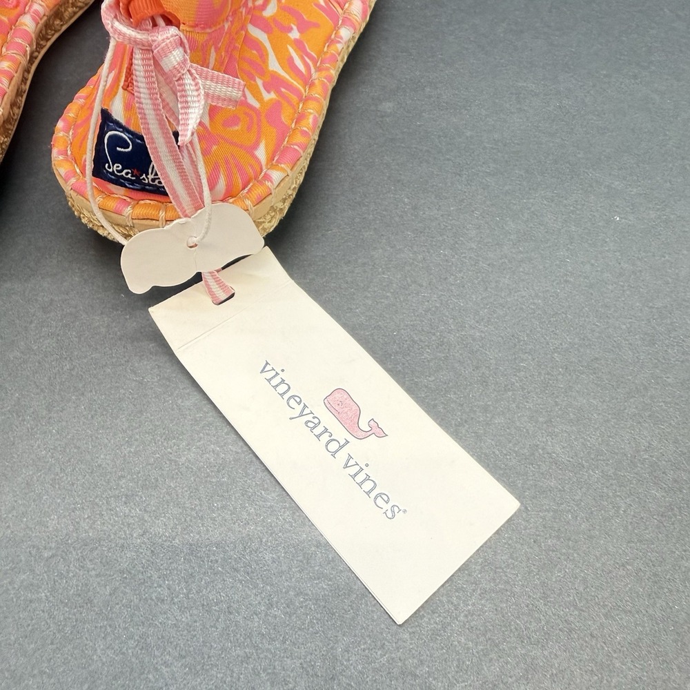 SeaStar Women's Beach  Espadrille Vineyard Vines Print Summer Shoes Size 5 New - Picture 6 of 12